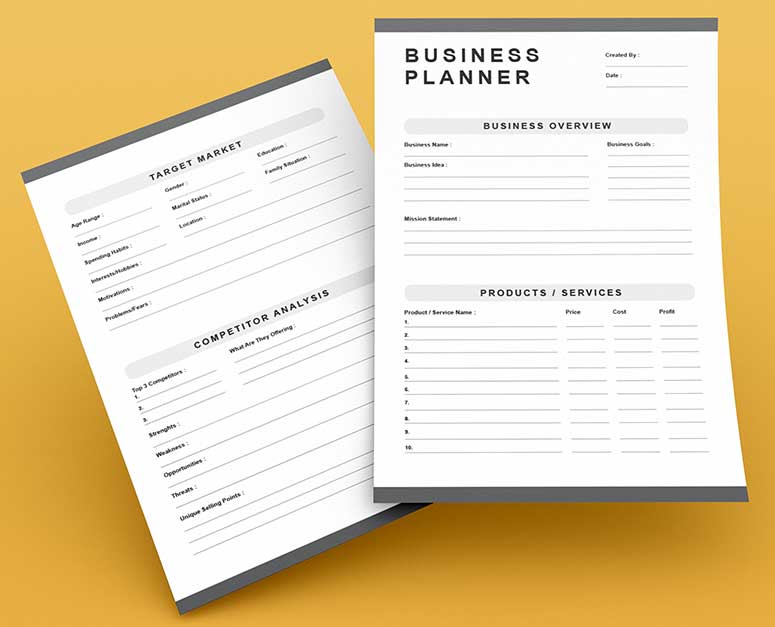 Business planner pdf gratuit